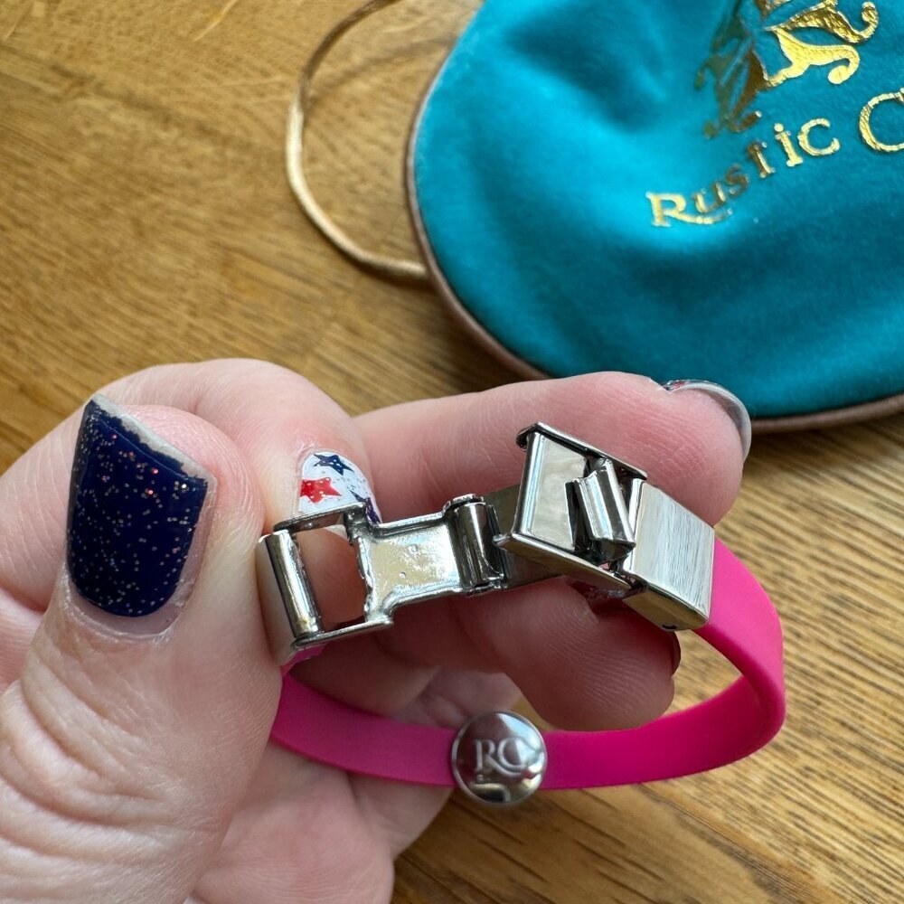 Rustic Cuff Pink Bracelet - Picture 4 of 5